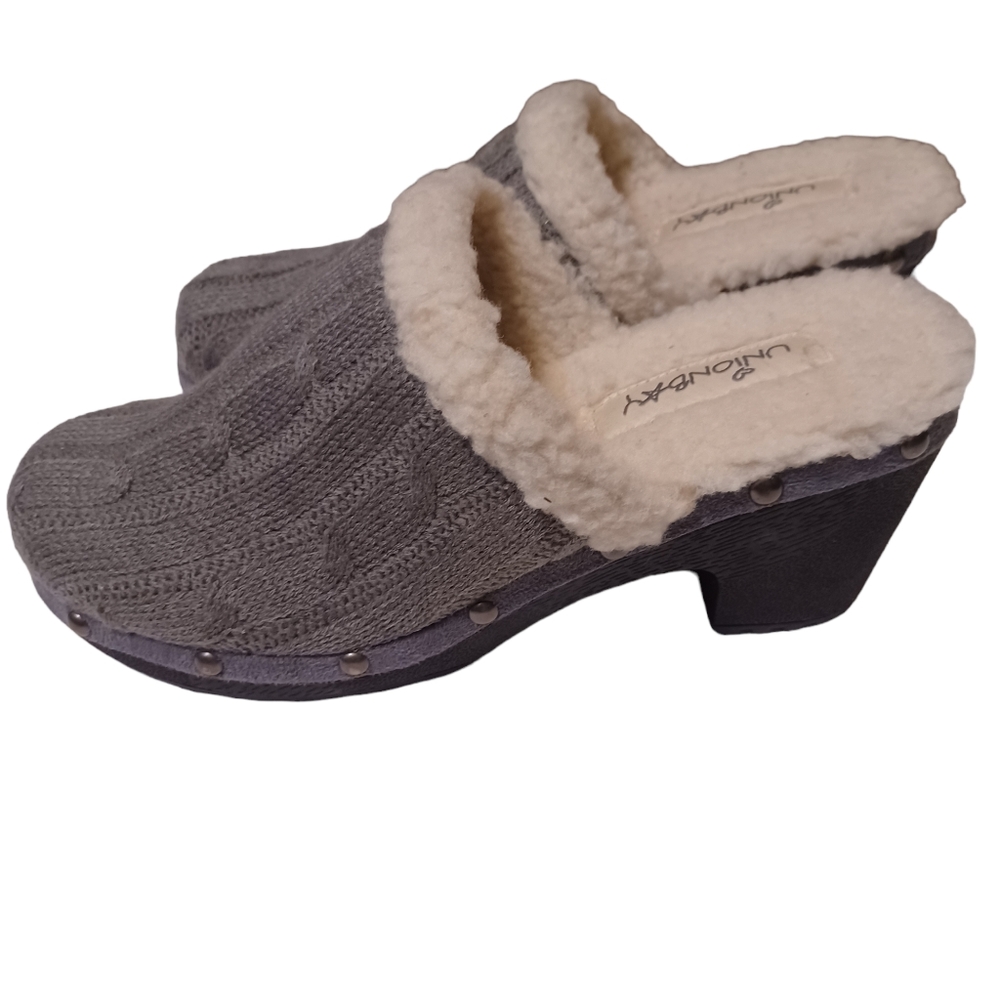 Unionbay christy knit sweater clogs size 8